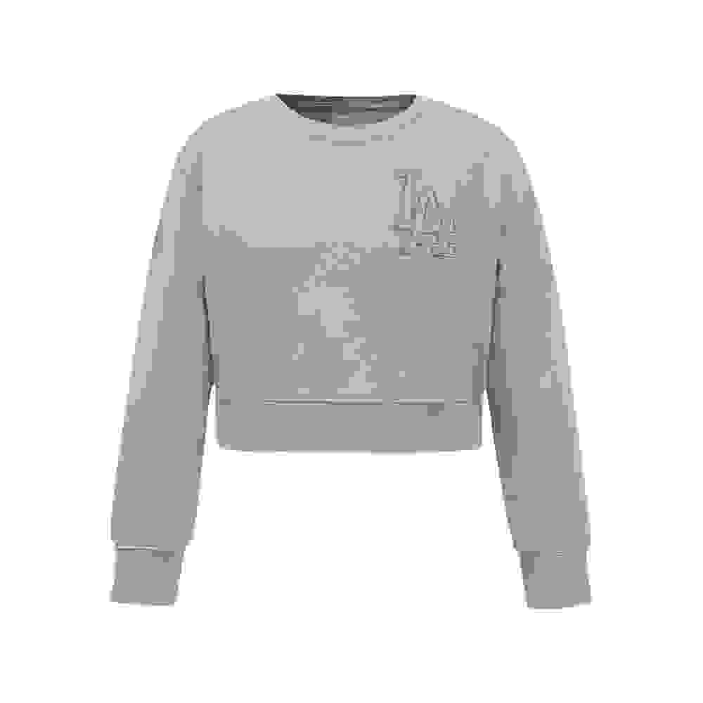 Pro Standard MLB Los Angeles Dodgers Big Girls' Khaki Fleece Crewneck